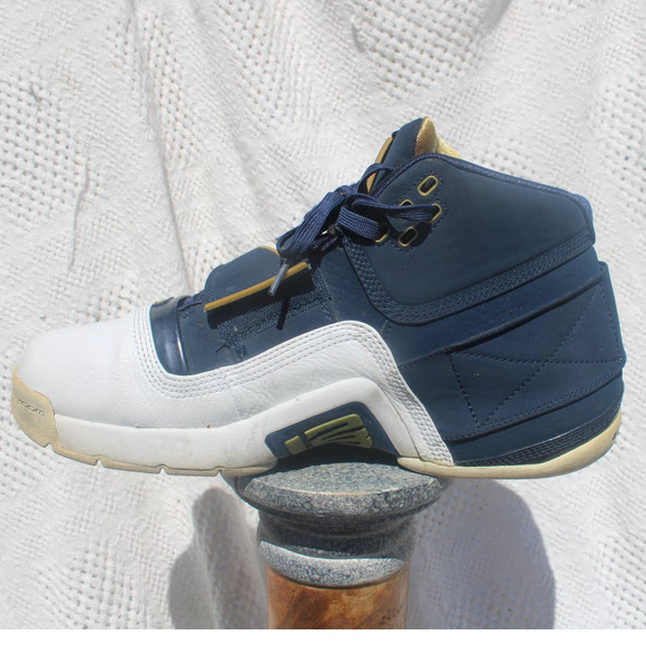 Nike Lebron Zoom Soldier Dunkman Navy Blue White Size 10.5 - Picture 3 of 10